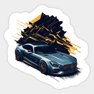 Mercedes-AMG GT Classic Car Sticker